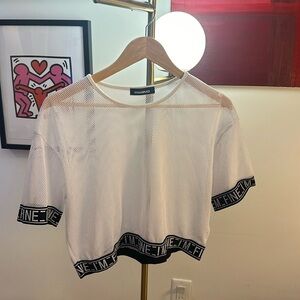 like new: jersey crop top